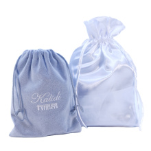 Custom Printed Drawstring Reusable Jewelry Velvet Pouch